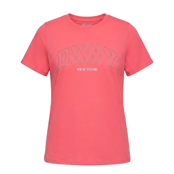 Dkny T-shirts hauts et polos Rose - T-SHIRT AVEC LOGO DE LUNIVERSIT DE NEW YORK - S - Ref 37 €